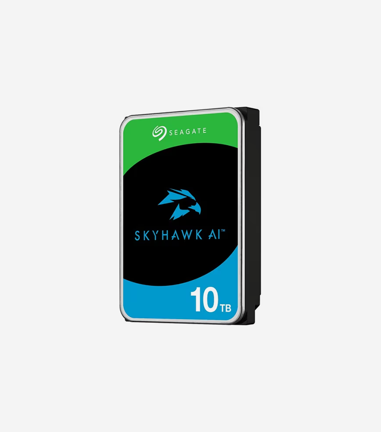 Seagate SkyHawk AI ST10000VE001 10 TB Hard Drive - 3.5" Internal - SATA (SATA/600) - Conventional Magnetic Recording (CMR) Method - Network Video Recorder Device Supported - 5 Year Warranty