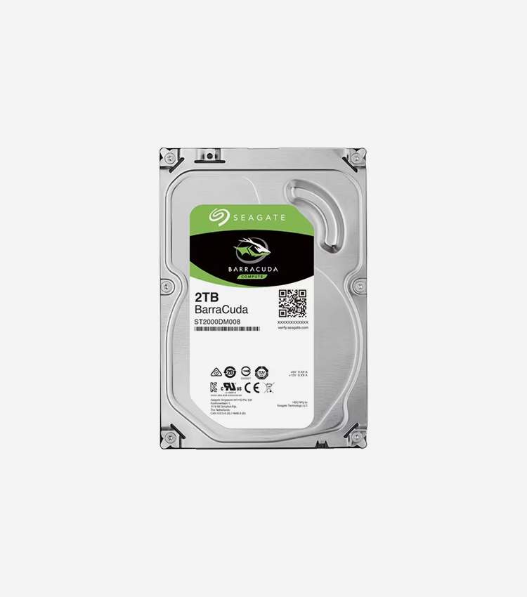 Seagate BarraCuda ST2000DM008 2 TB Hard Drive - 3.5" Internal - SATA (SATA/600) - 7200rpm - Hot Pluggable