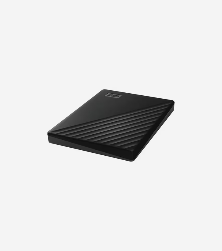 WD My Passport 2 TB Portable Hard Drive - External - Black - USB 3.2 - 256-bit Encryption Standard