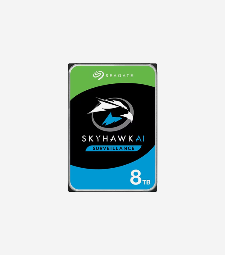 Seagate SkyHawk AI ST8000VE001 8 TB Hard Drive - 3.5" Internal - SATA (SATA/600) - Network Video Recorder Device Supported - 3 Year Warranty