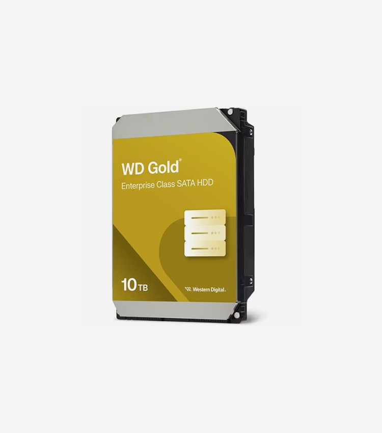 Western Digital Gold WD102KRYZ 10 TB Hard Drive - 3.5" Internal - SATA (SATA/600) - Server, Storage System Device Supported - 7200rpm - 512e Format - 5 Year Warranty