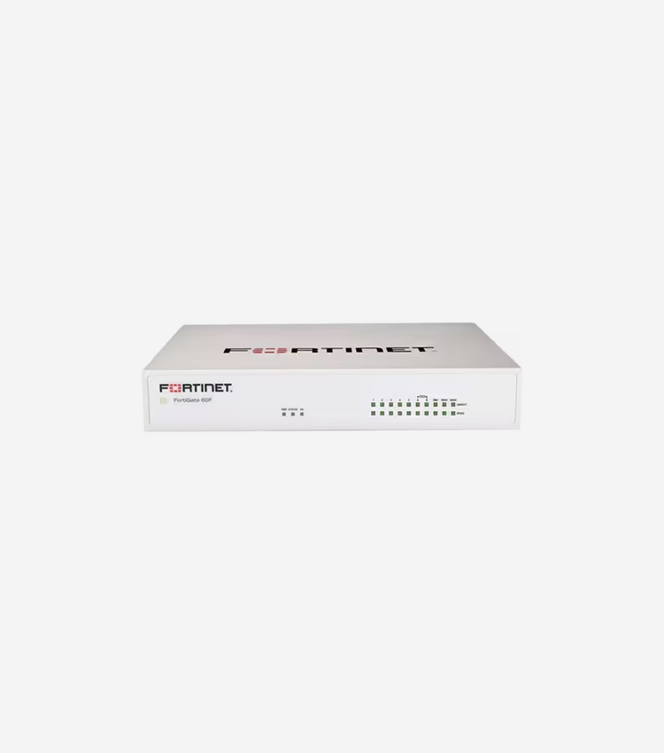 Fortinet FortiGate FG-60F Network Security/Firewall Appliance - 10 Port - 1000Base-T - Gigabit Ethernet - 10 Gbit/s Firewall Throughput - SHA-256, AES (256-bit), TLS 1.3, SSL - 200 VPN - 10 x RJ-45 - Desktop, Wall Mountable, Rack-mountable, Compact