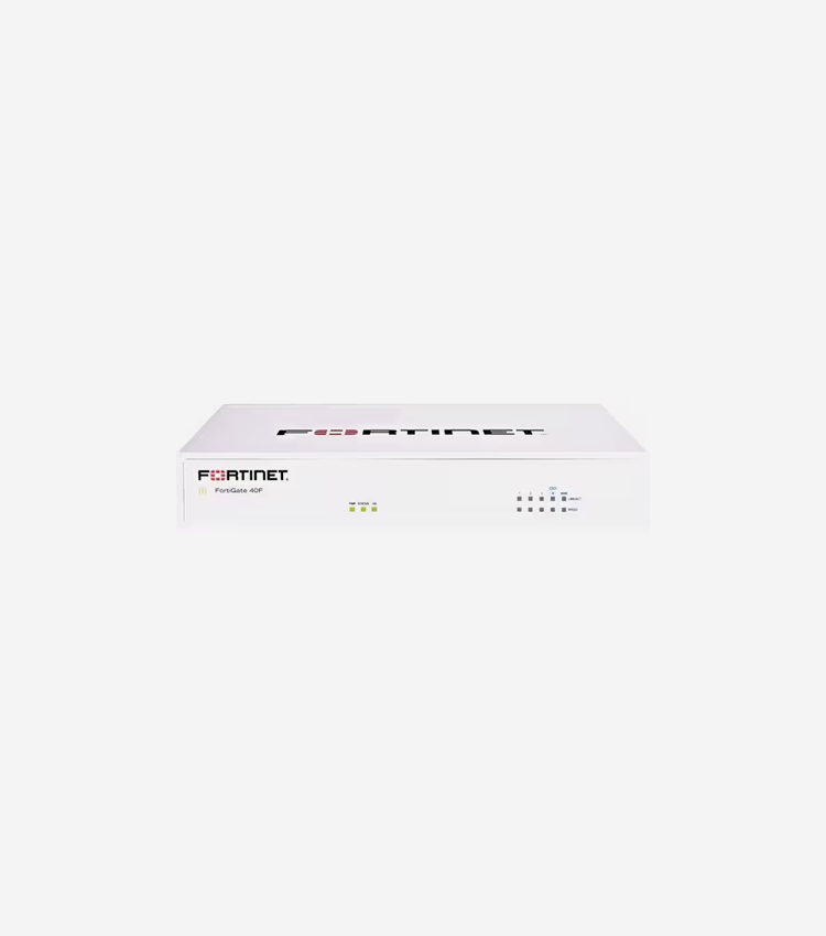 Fortinet FortiGate FG-40F Network Security/Firewall Appliance - 5 Port - 1000Base-T - Gigabit Ethernet - 5 Gbit/s Firewall Throughput - SHA-256, AES (256-bit), TLS 1.3, SSL - 200 VPN - 5 x RJ-45 - Desktop, Wall Mountable, Rack-mountable, Compact