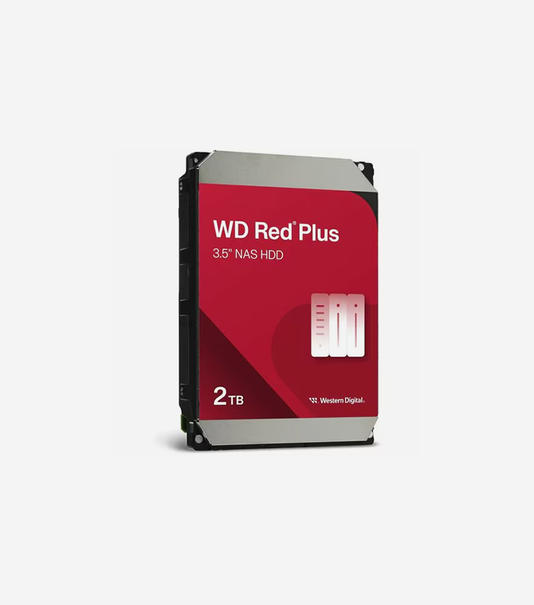 WD Red Plus WD20EFPX 2 TB Hard Drive - 3.5" Internal - SATA (SATA/600)