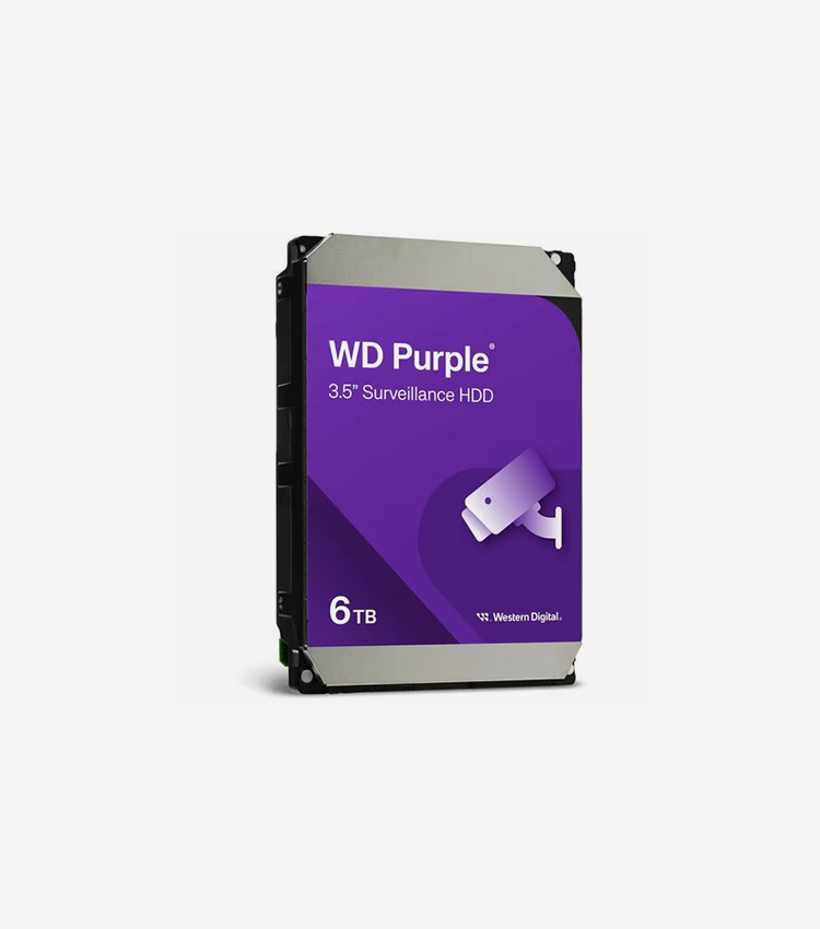 WD Purple WD64PURZ 6 TB Hard Drive - 3.5" Internal - SATA - Purple