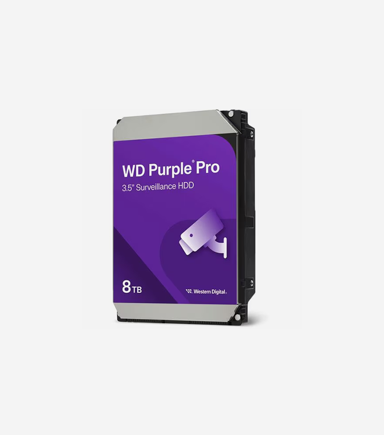 WD Purple Pro WD8002PURP 8 TB Hard Drive - 3.5" Internal - SATA (SATA/600) - Video Surveillance System, Digital Video Recorder, Network Video Recorder Device Supported - 7200rpm