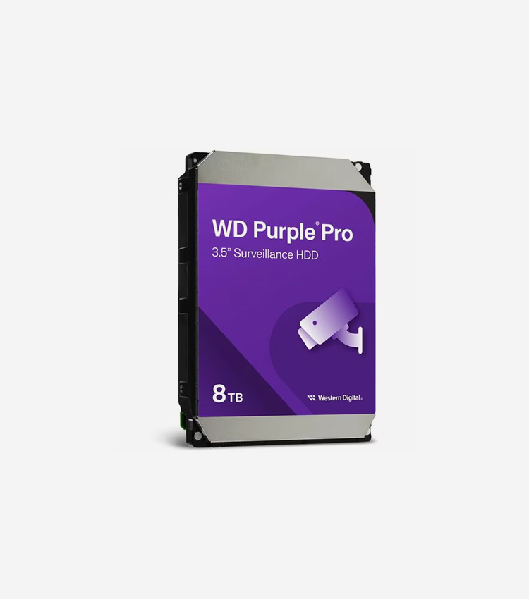 WD Purple Pro WD8002PURP 8 TB Hard Drive - 3.5" Internal - SATA (SATA/600) - Video Surveillance System, Digital Video Recorder, Network Video Recorder Device Supported - 7200rpm