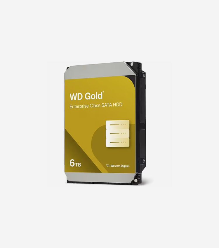 WD Gold WD6004FRYZ 6 TB Hard Drive - 3.5" Internal - SATA (SATA/600) - Server, Workstation Device Supported - 7200rpm - 20 Pack