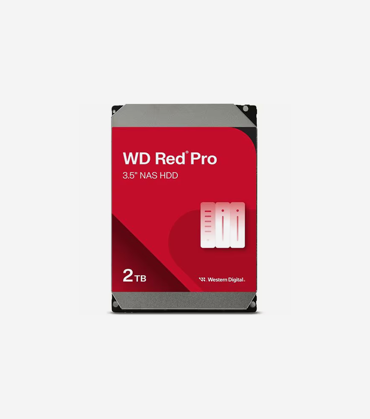 Western Digital Red Pro WD2002FFSX 2 TB Hard Drive - 3.5" Internal - SATA (SATA/600) - Conventional Magnetic Recording (CMR) Method - Storage System, Desktop PC Device Supported - 7200rpm - 5 Year Warranty