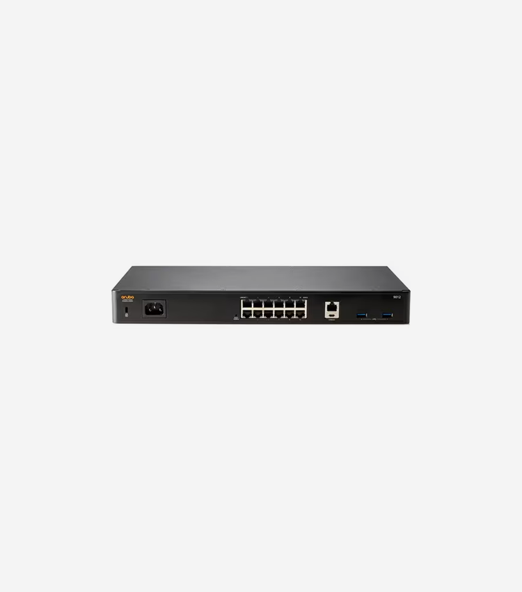 HPE 9012 Gateway - 12 Ports - PoE Ports - Management Port - Gigabit Ethernet - Rack-mountable