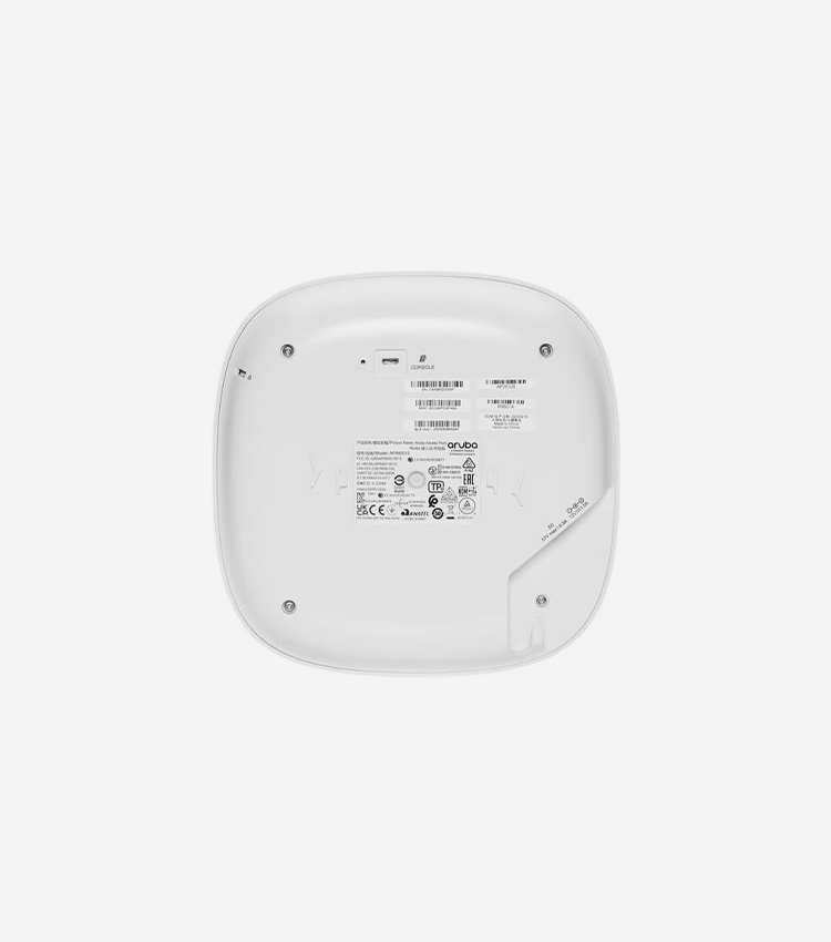 HPE Instant On AP25 Dual Band IEEE 802.11ax 5.30 Gbit/s Wireless Access Point - Indoor - 2.40 GHz, 5 GHz - MIMO Technology - 1 x Network (RJ-45) - 2.5 Gigabit Ethernet - 15.90 W - Wall Mountable, Ceiling Mountable