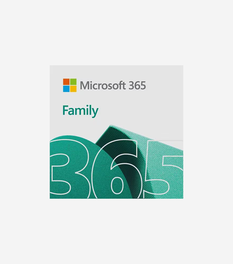 Microsoft 365 Family - Subscription License - Up to 6 People - 12 Month - Available via Electronic - PC, Mac, Handheld