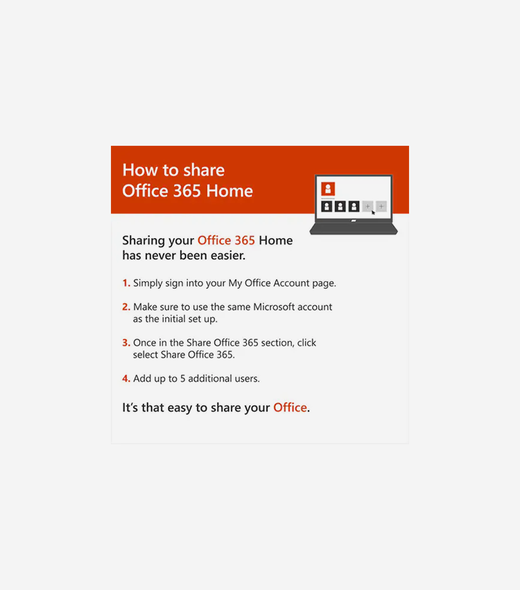 Microsoft 365 Family - Subscription License - Up to 6 People - 12 Month - Available via Electronic - PC, Mac, Handheld