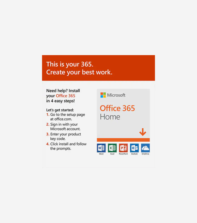 Microsoft 365 Family - Subscription License - Up to 6 People - 12 Month - Available via Electronic - PC, Mac, Handheld