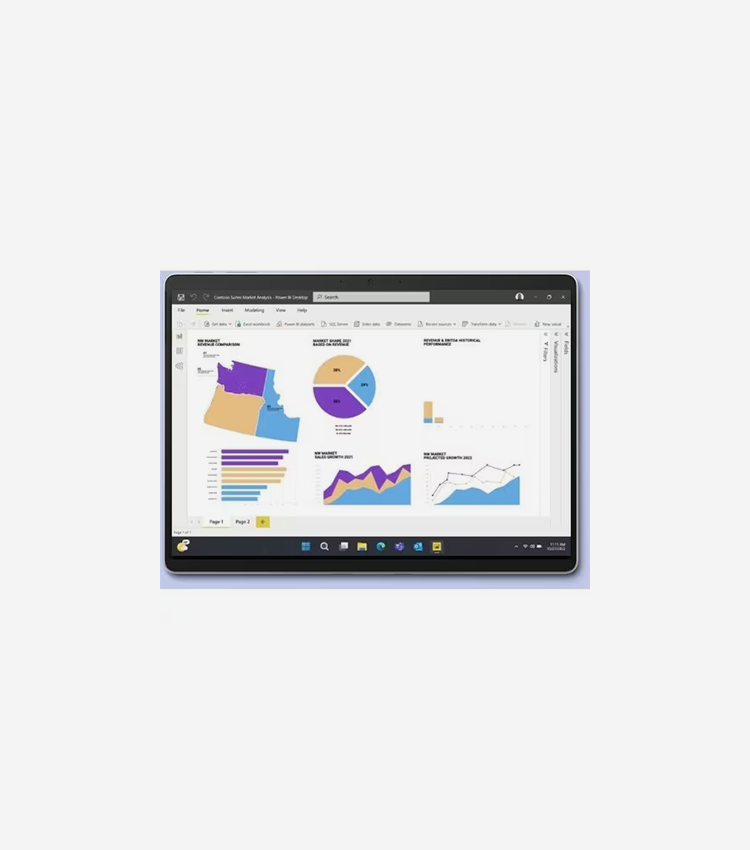 Microsoft Surface Pro 9 Tablet - 13" - 16 GB - 256 GB SSD - Windows 10 Pro - Platinum - Core i7 12th Gen Deca-core (10 Core) i7-1265U 1.80 GHz - 2880 x 1920 - PixelSense Display - 15.50 Hours Maximum Battery Run Time