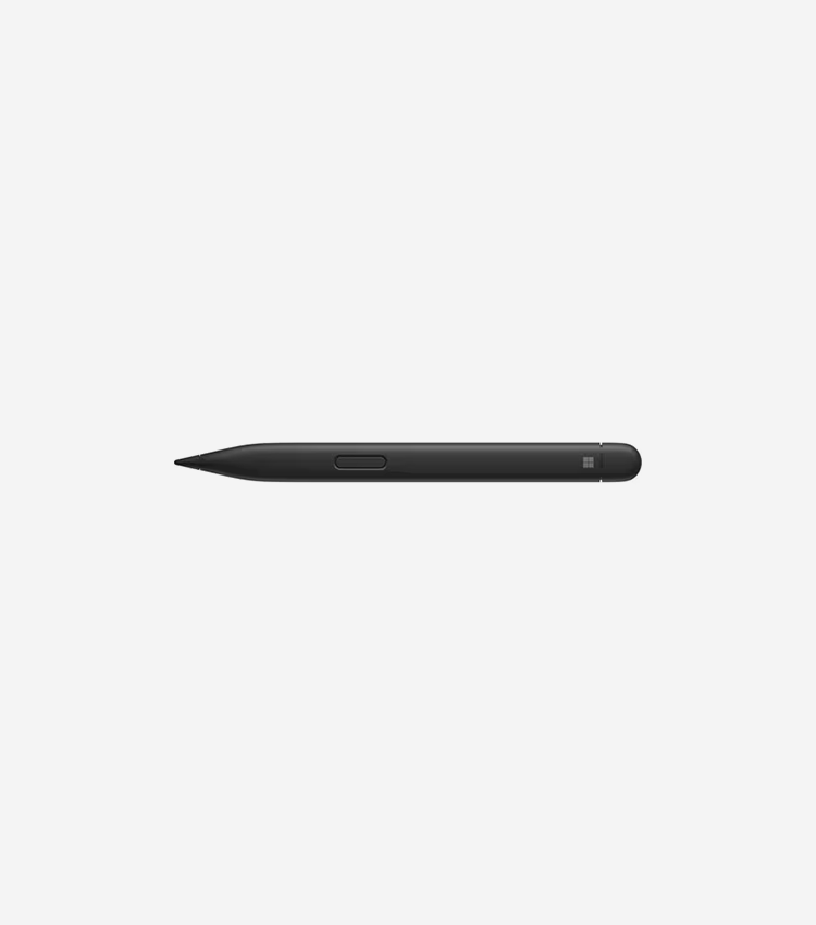 Microsoft Surface Slim Pen 2 Stylus - Bluetooth - 1 Pack - Active - Plastic - Matte Black - Notebook, Tablet, Interactive Display Device Supported