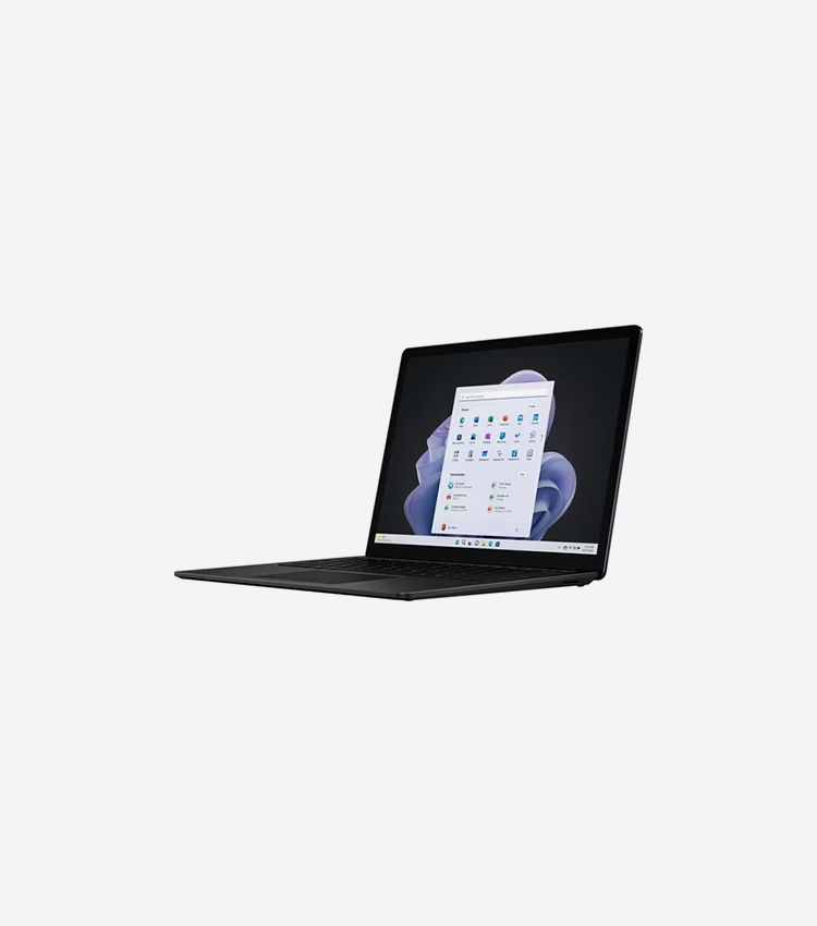 Microsoft Surface Laptop 5 13.5" Touchscreen Notebook - Intel Core i7 12th Gen i7-1265U - Intel Evo Platform - 16 GB - 256 GB SSD - English, French Keyboard - Matt Black - Intel Chip - 2256 x 1504 - Windows 10 Pro - Intel Iris Xe Graphics - PixelSense - Front Camera/Webcam - 18 Hours Battery Run Time - IEEE 802.11ax Wireless LAN Standard