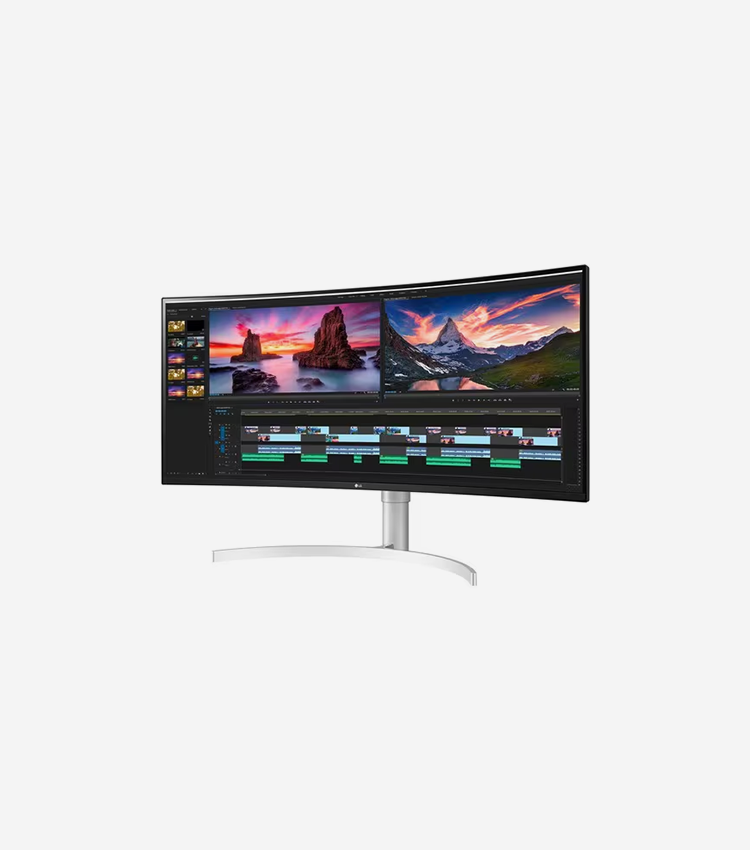 LG Ultrawide 38WN95C-W 38" Class UW-QHD+ Curved Screen Gaming LCD Monitor - 21:9 - 38" Viewable - Nano In-plane Switching (Nano IPS) Technology - 3840 x 1600 - 1.07 Billion Colors - FreeSync - 450 cd/m² Typical, Minimum - 1 ms - GTG (Fast) Refresh Rate - Speakers - HDMI - DisplayPort - USB Hub