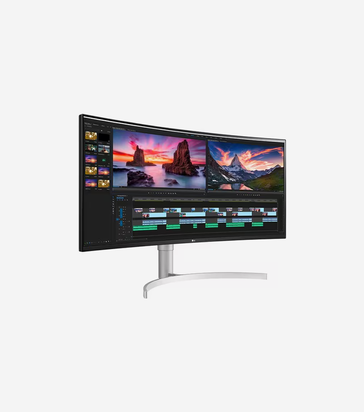 LG Ultrawide 38WN95C-W 38" Class UW-QHD+ Curved Screen Gaming LCD Monitor - 21:9 - 38" Viewable - Nano In-plane Switching (Nano IPS) Technology - 3840 x 1600 - 1.07 Billion Colors - FreeSync - 450 cd/m² Typical, Minimum - 1 ms - GTG (Fast) Refresh Rate - Speakers - HDMI - DisplayPort - USB Hub