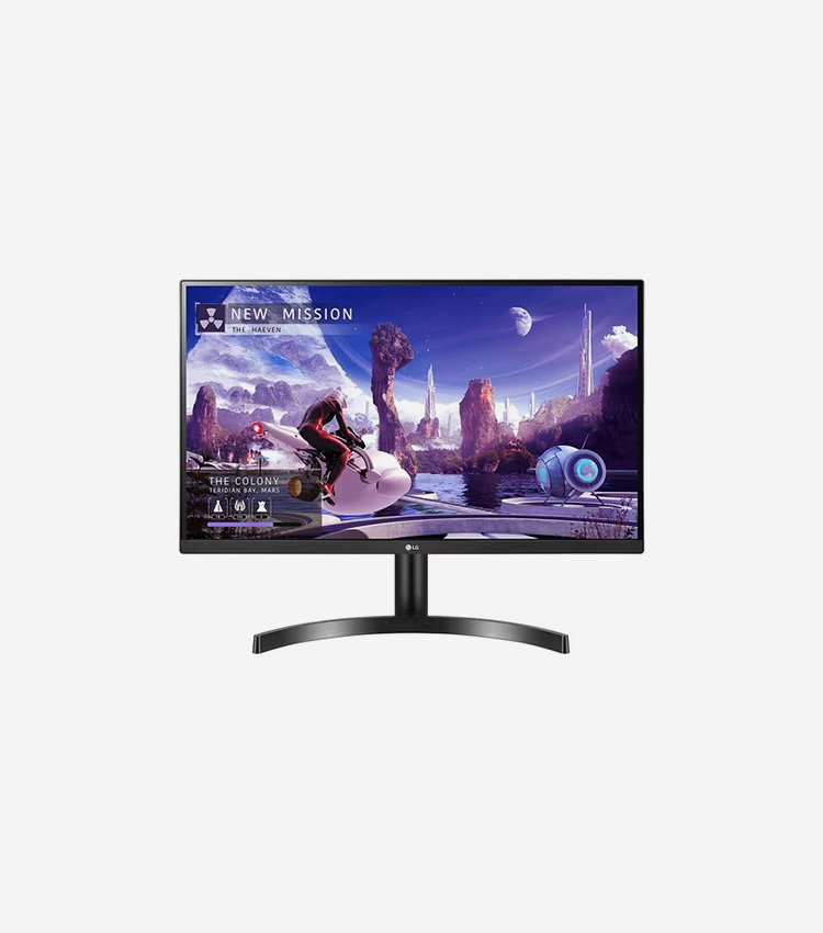 LG 27QN600-B 27" Class WQHD Gaming LCD Monitor - 16:9 - 27" Viewable - In-plane Switching (IPS) Technology - 2560 x 1440 - 16.7 Million Colors - FreeSync - 350 cd/m² Minimum, Typical - 5 ms - HDMI - DisplayPort