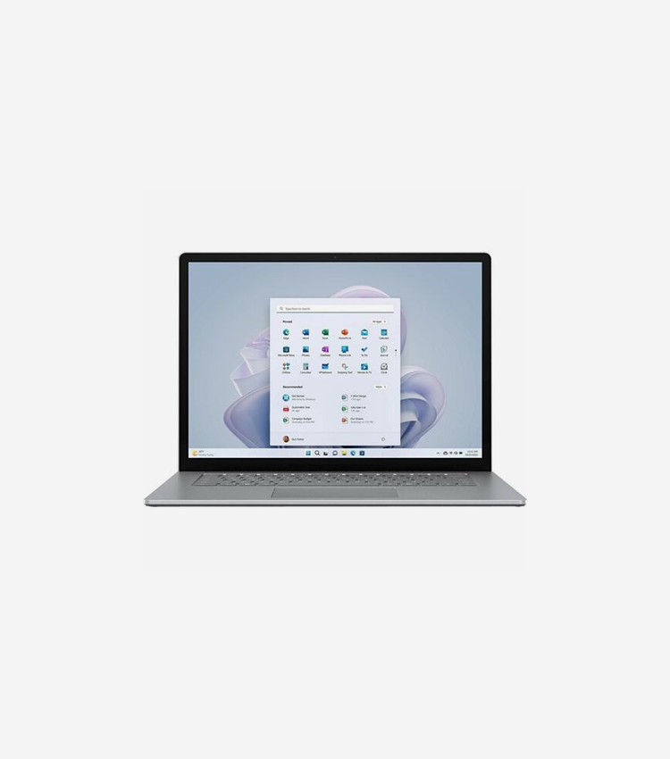 Microsoft Surface Laptop 5 15" (381 mm) Touchscreen Notebook - Intel Core i7 - Intel Evo Platform - 8 GB - 512 GB SSD - English, French Keyboard - Platinum - Intel Chip - 2496 x 1664 - Windows 10 Pro - Intel Iris Xe Graphics - PixelSense - Front Camera/Webcam - 17 Hours Battery Run Time - IEEE 802.11ax Wireless LAN Standard