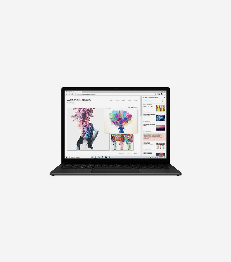 Microsoft Surface Laptop 4 13.5" (342.90 mm) Touchscreen Notebook - Intel Core i5 11th Gen i5-1145G7 - 16 GB - 256 GB SSD - French Keyboard - Matte Black - Intel Chip - 2256 x 1504 - Windows 10 Pro - Intel Iris Xe Graphics - PixelSense - Front Camera/Webcam - 17 Hours Battery Run Time - IEEE 802.11ax Wireless LAN Standard