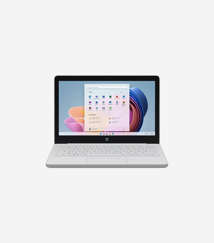 Microsoft Surface Laptop SE 11.6" (294.64 mm) Netbook - HD - Intel Celeron N4120 - 8 GB - 128 GB Flash Memory - Silver - Intel Chip - 1366 x 768 - Windows 11 SE - Intel UHD Graphics 600 - Front Camera/Webcam - 10 Hours Battery Run Time - IEEE 802.11ac Wireless LAN Standard