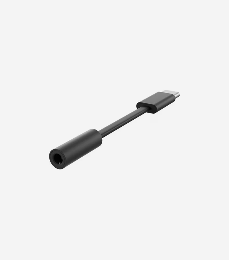 Microsoft Surface USB-C to 3.5mm Audio Adapter - Mini-phone/USB-C Audio Cable for Headphone, Earphone, Audio Device, PC - First End: 1 x USB Type C - Second End: 1 x Mini-phone Audio - Black