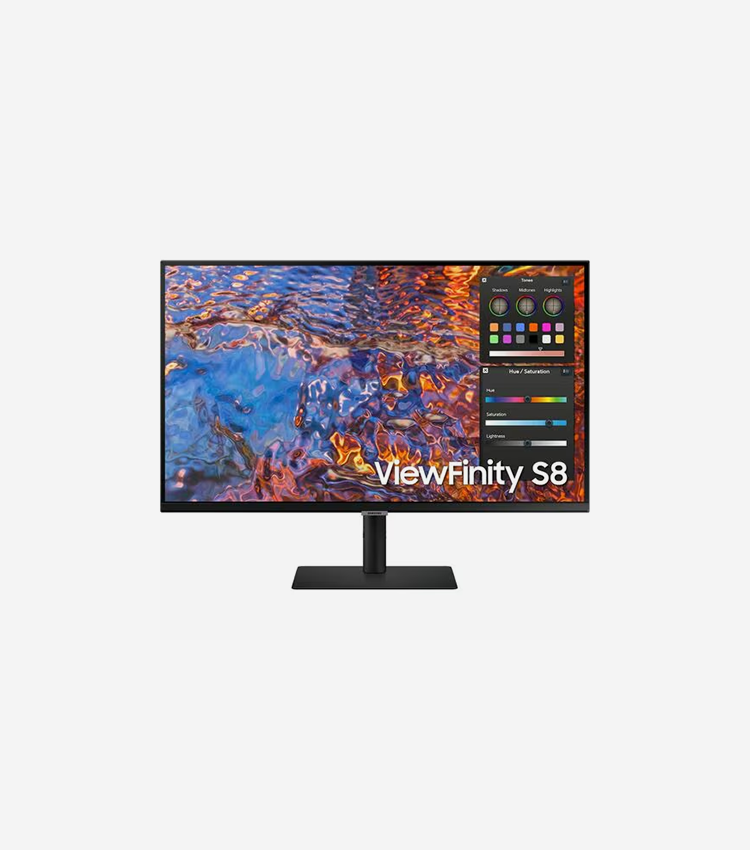 Samsung ViewFinity S8 S32B804PXN 32" Class 4K UHD LCD Monitor - 16:9 - Black - 32" Viewable - In-plane Switching (IPS) Technology - 3840 x 2160 - 1.07 Billion Colors - 350 cd/m² - 5 ms - HDMI - DisplayPort - USB Hub