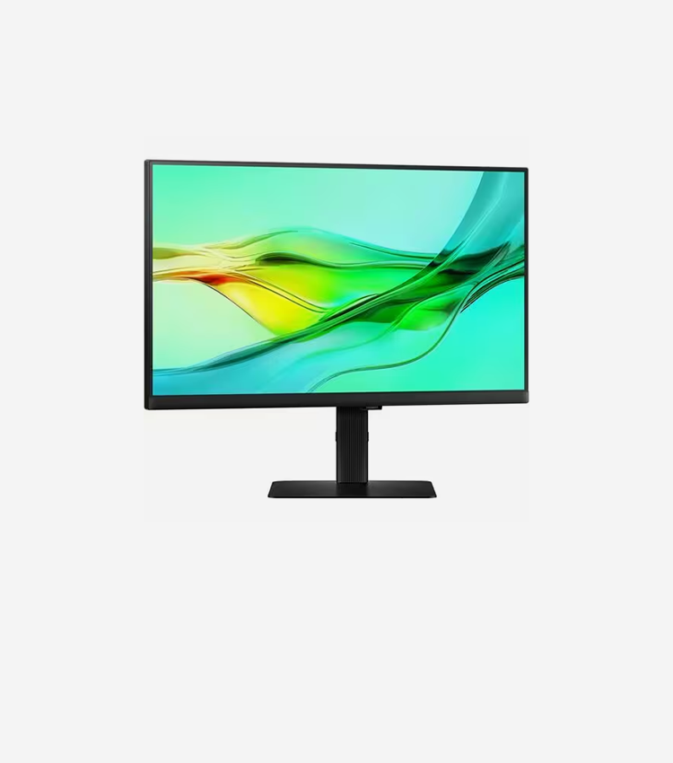 Samsung ViewFinity S6 S24D606UAN 24" Class WQHD LCD Monitor - 16:9 - Black - 24" Viewable - In-plane Switching (IPS) Technology - 2560 x 1440 - 1.07 Billion Colors - 350 cd/m² - 5 ms - HDMI - DisplayPort - KVM Switch, USB Hub