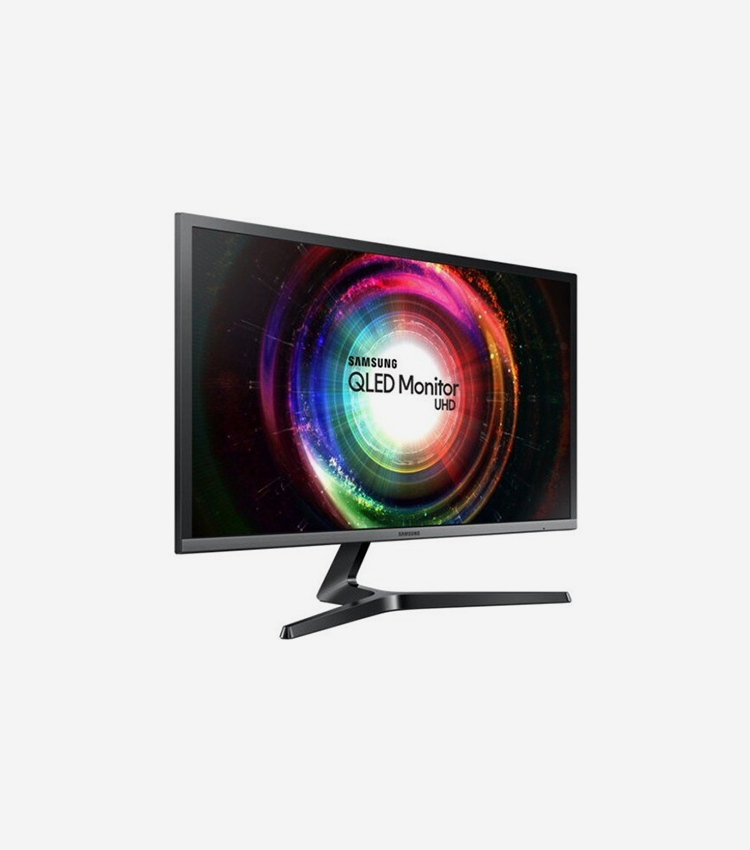 Samsung U28H750UQN 4K UHD LCD Monitor - 16:9 - Black, Silver - Quantum Dot LED Backlight - 3840 x 2160 - 1.07 Billion Colors - FreeSync - 300 cd/m² - 1 ms - HDMI - DisplayPort