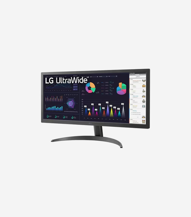 LG Ultrawide 26WQ500-B 26" Class UW-UXGA LCD Monitor - 21:9 - 25.7" Viewable - In-plane Switching (IPS) Technology - LED Backlight - 2560 x 1080 - 16.7 Million Colors - FreeSync - 250 cd/m² - 5 ms - HDMI - DisplayPort