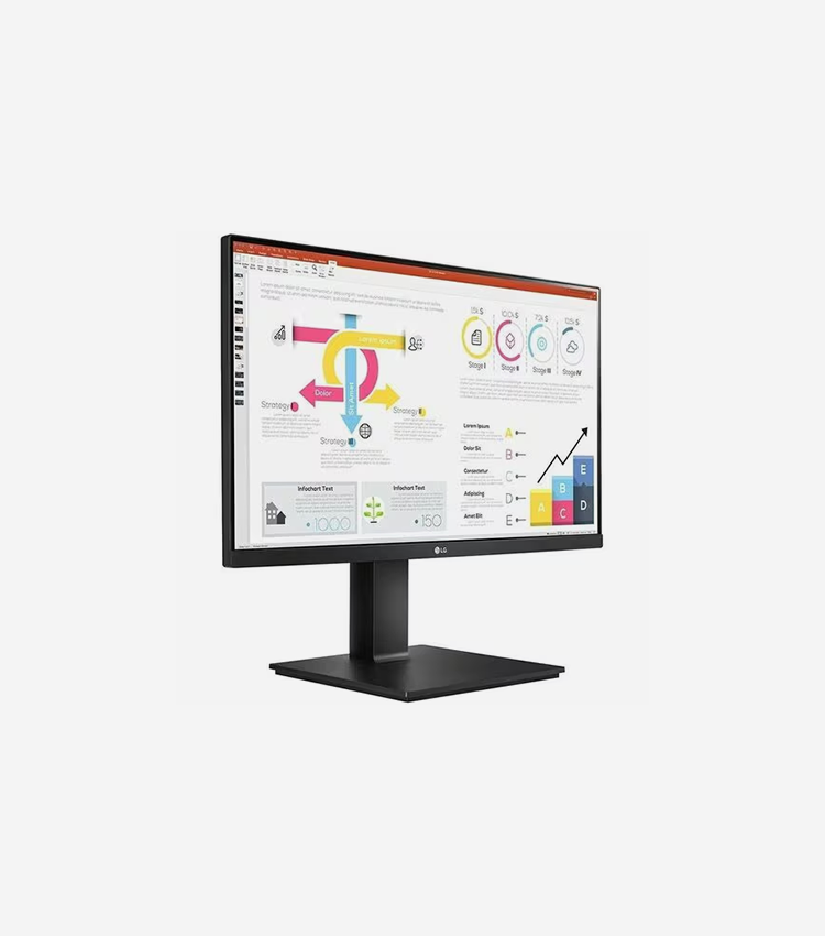 LG 24BP75Q-B 24" Class WQHD LCD Monitor - 16:9 - Black - 24" Viewable - In-plane Switching (IPS) Technology - 2560 x 1440 - HDMI - DisplayPort