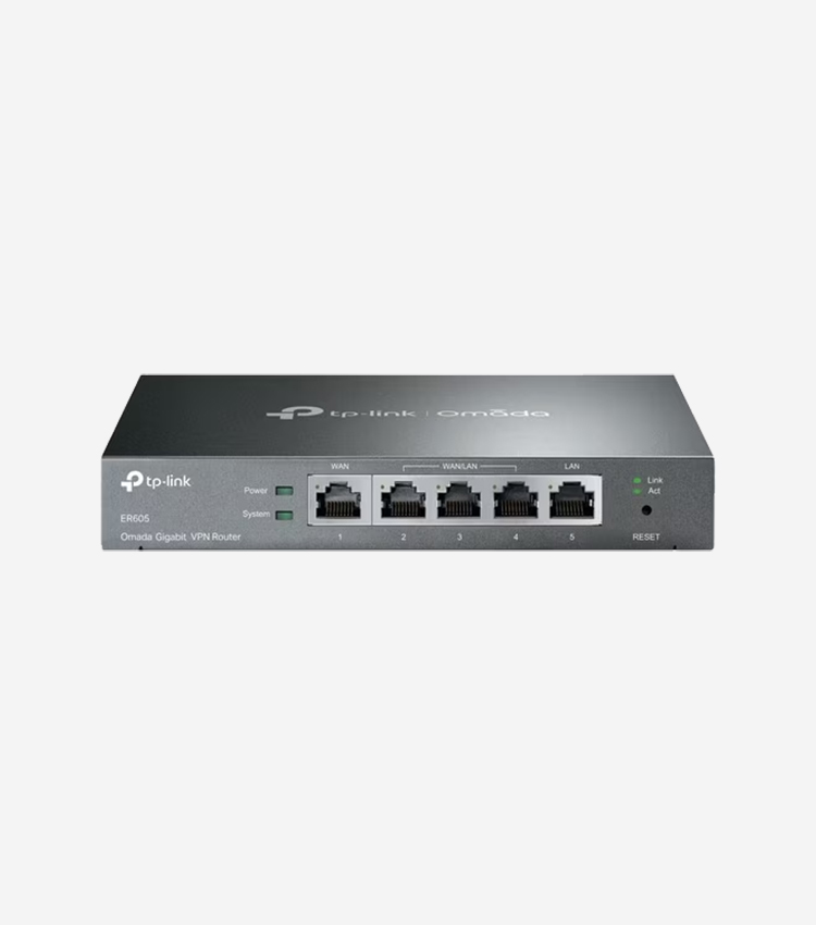 Tp-link Omada Er605 Ethernet Wireless Router - 4 X Network Port - 1 X Broadband Port - Gigabit Ethernet - Vpn Supported - Desktop