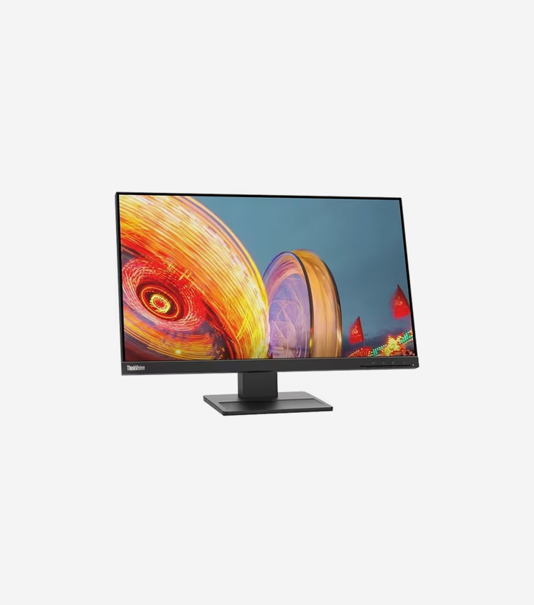 Lenovo ThinkVision E24q-20 24" Class WQHD LCD Monitor - 16:9 - Raven Black - 23.8" Viewable - In-plane Switching (IPS) Technology - WLED Backlight - 2560 x 1440 - 16.7 Million Colors - 300 cd/m² - 4 ms - Speakers - HDMI - DisplayPort