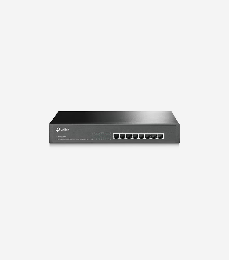 TP-Link 8-Port Gigabit Desktop/Rackmount Switch with 8-Port PoE+ - 8 Ports - Gigabit Ethernet