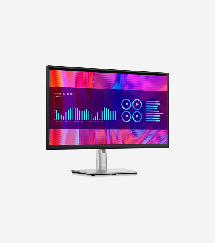 Dell P2423DE 24" Class QHD LCD Monitor - 16:9 - Black, Silver - 23.8" Viewable