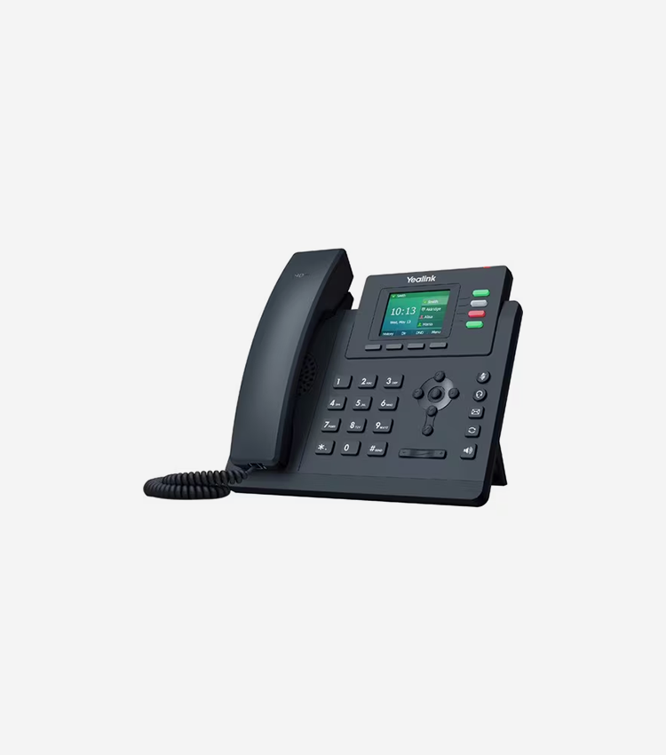 Yealink T33G IP Phone - Corded/Cordless - Corded - Wall Mountable, Desktop - Classic Gray - 4 x Total Line - VoIP - 2 x Network (RJ-45) - PoE Ports