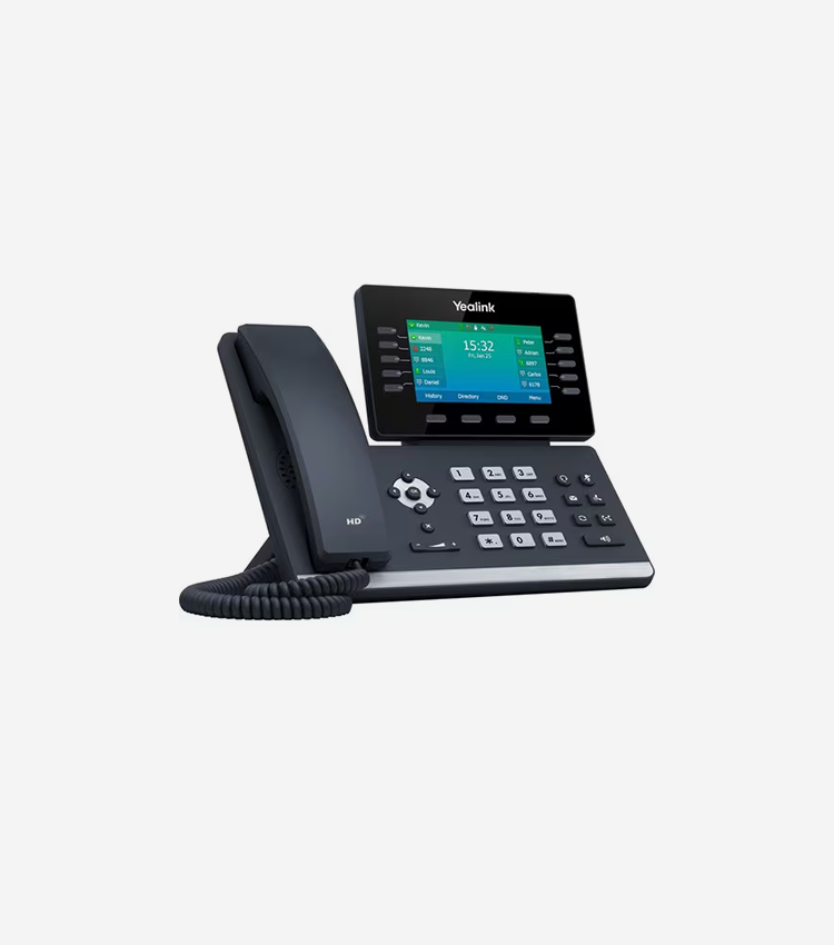 Yealink T54W IP Phone - Corded/Cordless - Corded/Cordless - Bluetooth - Wall Mountable, Desktop - Classic Gray - 16 x Total Line - VoIP - 4.3" - IEEE 802.11a/b/g/n/ac - 2 x Network (RJ-45) - PoE Ports