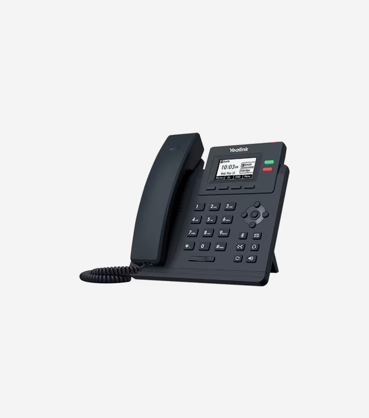 Yealink T31P IP Phone - Corded/Cordless - Corded - Wall Mountable - Classic Gray - 2 x Total Line - VoIP LCD - 2 x Network (RJ-45) - PoE Ports