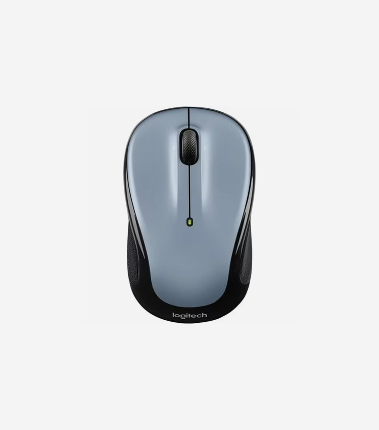 Logitech M325s Wireless Mouse - Optical - Wireless - Radio Frequency - 2.40 GHz - Dark Silver - USB - 1000 dpi - Tilt Wheel - 5 Button(s) - 3 Programmable Button(s) - Small Hand/Palm Size