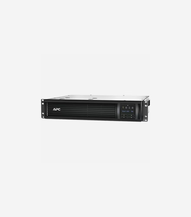 APC by Schneider Electric Smart-UPS 750VA RM 2U 120V with SmartConnect - 2U Rack-mountable - 3 Hour Recharge - 5 Minute Stand-by - 120 V Input - 120 V AC Output - Sine Wave - 6 x NEMA 5-15R - 6 x Battery/Surge Outlet