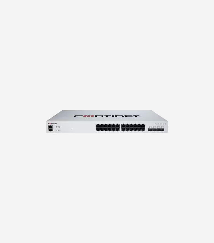 Fortinet FS-424E Layer 3 Switch - 24 Ports - Manageable - Gigabit Ethernet, 10 Gigabit Ethernet - 10/100/1000Base-T, 10GBase-X - 3 Layer Supported - Modular - 23.60 W Power Consumption - Optical Fiber, Twisted Pair - 1U High - Rack-mountable - Lifetime Limited Warranty