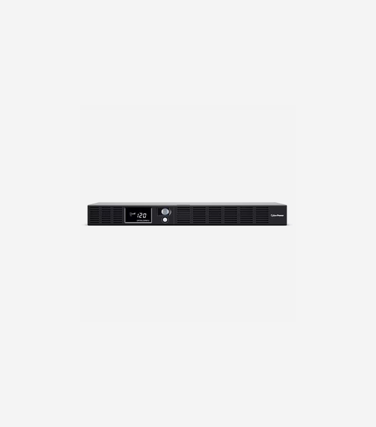 CyberPower UPS Systems OR700LCDRM1U Smart App LCD - Capacity: 700 VA / 400 W - 700VA/400W 1U Rackmount UPS, 6 NEMA 5-15R Outlets, NEMA 5-15P Plug, 10 Ft. Cord, 3 Yr Wty