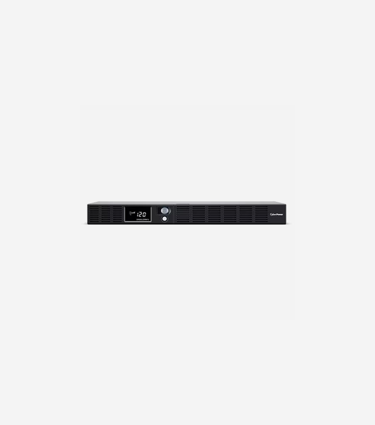 CyberPower UPS Systems OR500LCDRM1U Smart App LCD - Capacity: 500VA / 300W - 500VA/300W 1U Rackmount UPS, 6 NEMA 5-15R Outlets, NEMA 5-15P Plug, 10 Ft. Cord, 3 Yr Wty