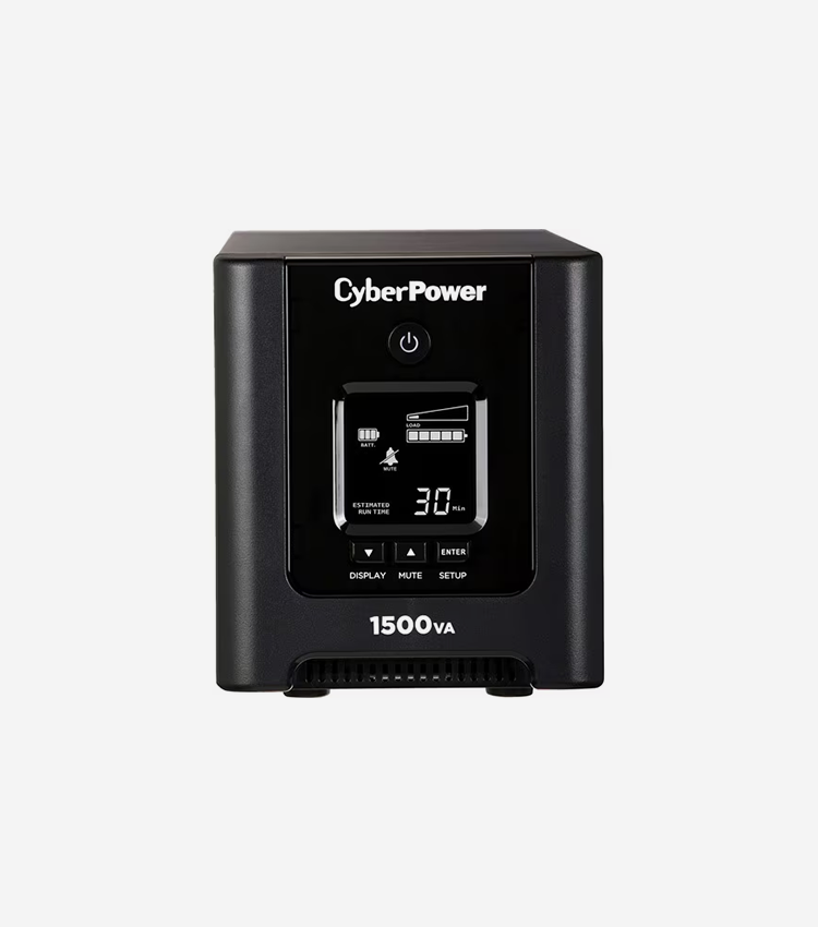 CyberPower PFC Sine Wave OR1500PFCLCD mini-tower 1500VA 1050W - Mini-tower - 8 Hour Recharge - 4 Minute Stand-by - 120 V AC Input - 120 V AC Output - 8 x NEMA 5-15R