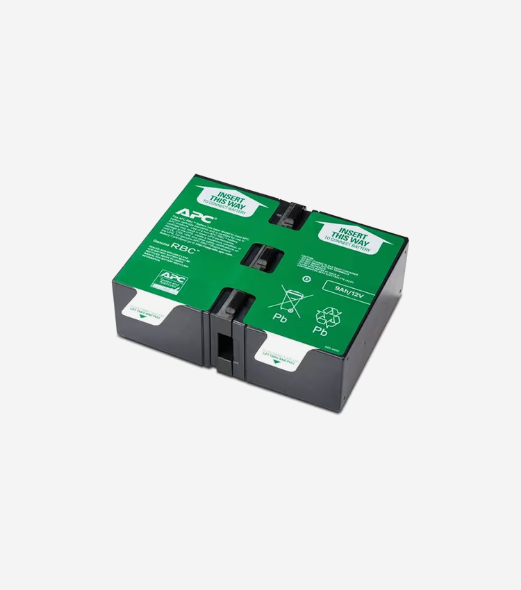 APC by Schneider Electric APCRBC124 UPS Replacement Battery Cartridge # 124 - Lead Acid - Hot Swappable - 3 Year Minimum Battery Life - 5 Year Maximum Battery Life