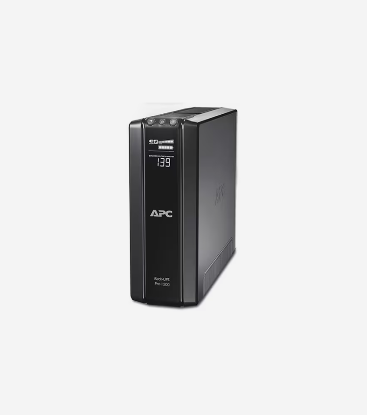 APC by Schneider Electric Back-UPS RS BR1500GI 1500VA Tower UPS - Tower - 8 Hour Recharge - 230 V AC Output - Stepped Sine Wave - Serial Port - 12 x Battery/Surge Outlet