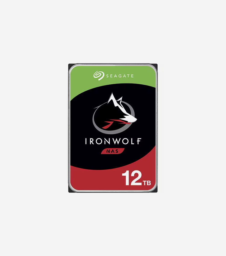 Seagate IronWolf ST12000VN0008 12 TB Hard Drive - 3.5" Internal - SATA (SATA/600) - Conventional Magnetic Recording (CMR) Method - 7200rpm - 3 Year Warranty