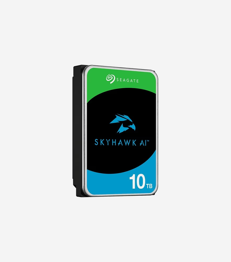 Seagate SkyHawk AI ST10000VE001 10 TB Hard Drive - 3.5" Internal - SATA (SATA/600) - Conventional Magnetic Recording (CMR) Method - Network Video Recorder Device Supported - 5 Year Warranty